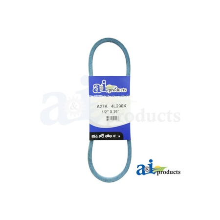 A & I Products V-Belt, A-A27K, A, 29 in, 1/2 in Top Width A-A27K
